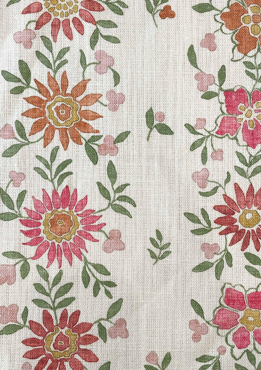 Lewis & Wood Freya Dahlia Made to Measure Roman Blinds – fabric detail