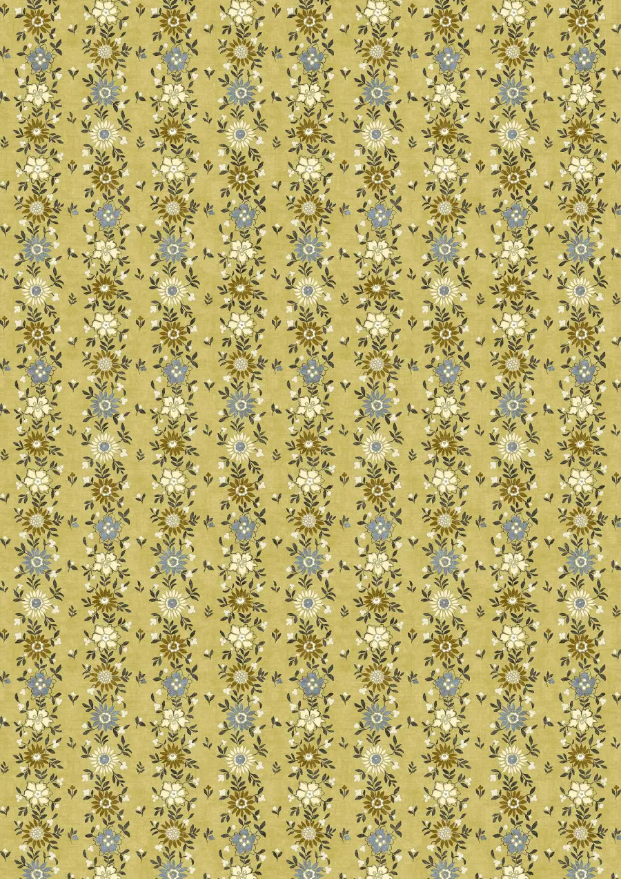 Lewis & Wood Freya Forsythia Made to Measure Curtains – full width