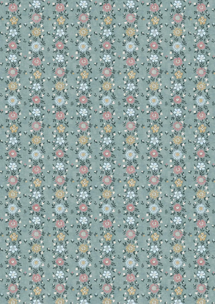 Lewis & Wood Freya Sea Rose Made to Measure Roman Blinds – full width