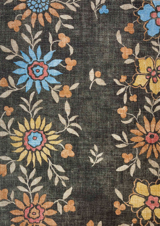 Lewis & Wood Freya Tobacco Made to Measure Roman Blinds – fabric detail
