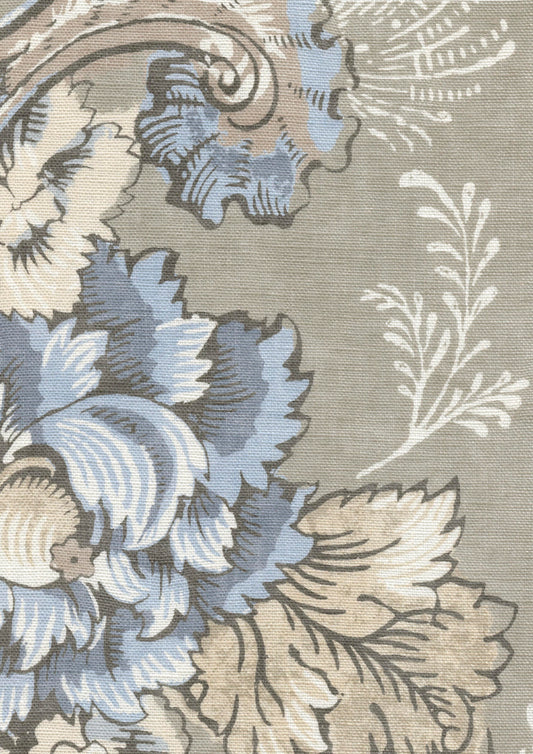 Lewis & Wood Georgia Blue Oyster Made to Measure Roman Blinds – fabric detail