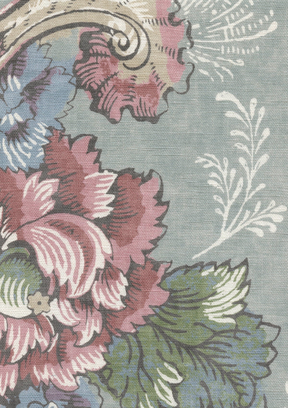 Lewis & Wood Georgia Document Made to Measure Curtains – fabric detail