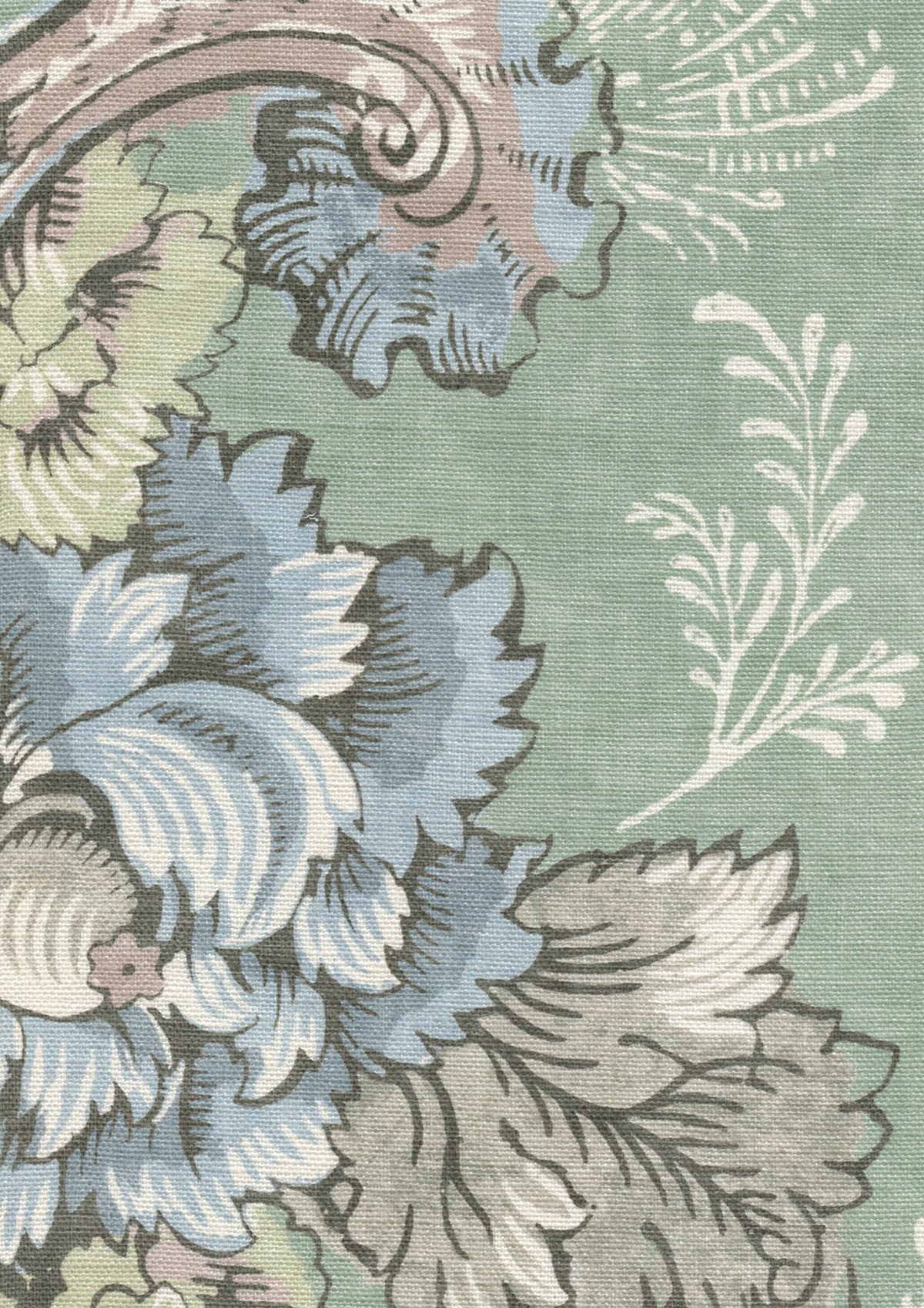 Lewis & Wood Georgia Flora Made to Measure Curtains – fabric detail