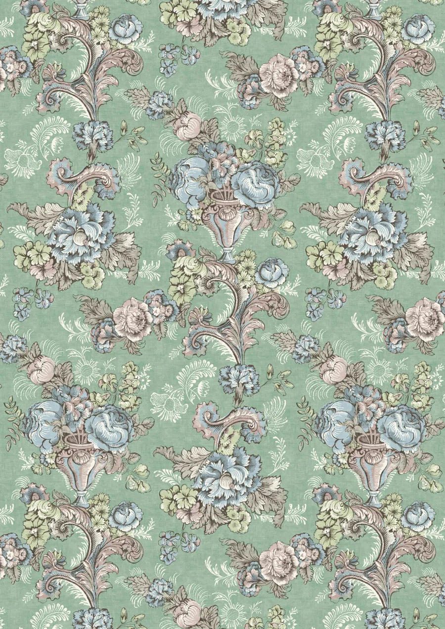 Lewis & Wood Georgia Flora Made to Measure Roman Blinds – full width