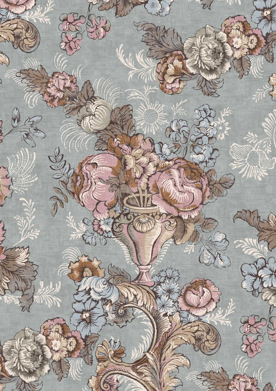 Lewis & Wood Georgia Pot Pourri Made to Measure Roman Blinds – close-up
