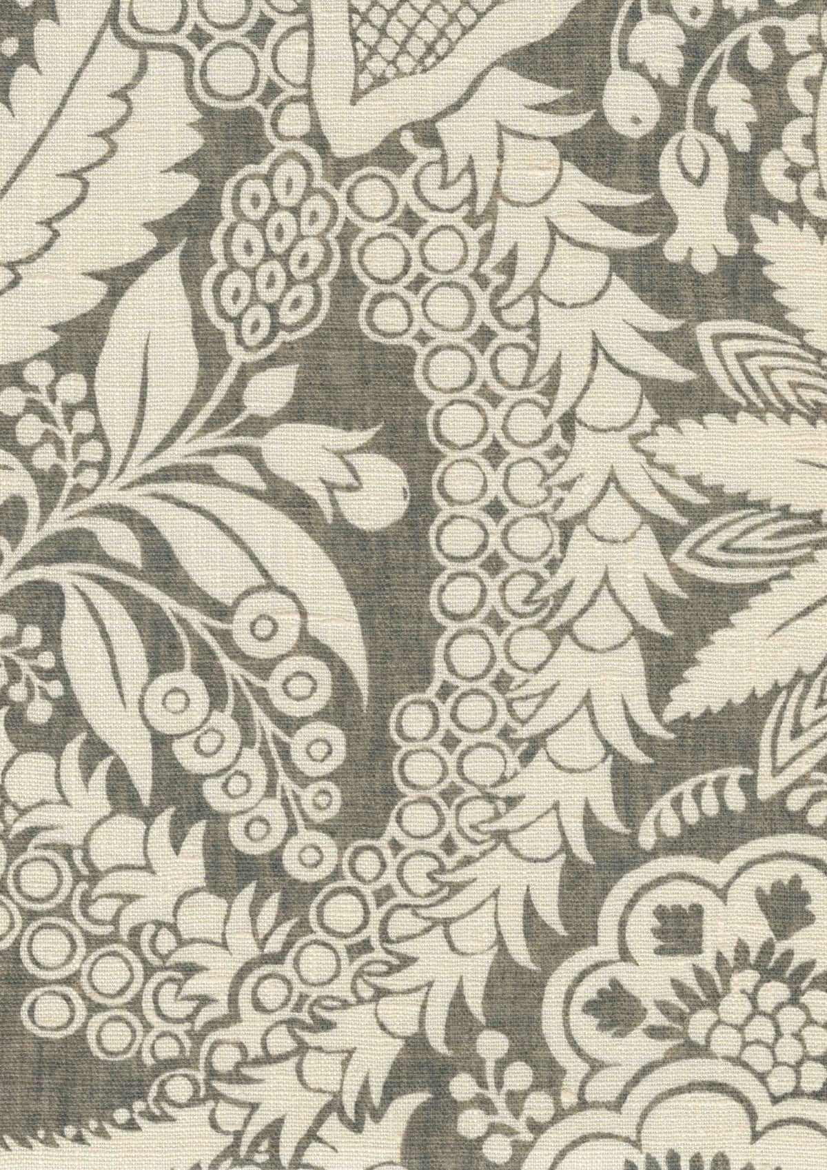 Lewis & Wood Hanbury Charcoal Made to Measure Curtains – fabric detail
