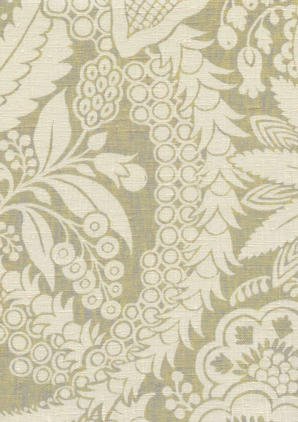 Lewis & Wood Hanbury Greengage Made to Measure Curtains – fabric detail