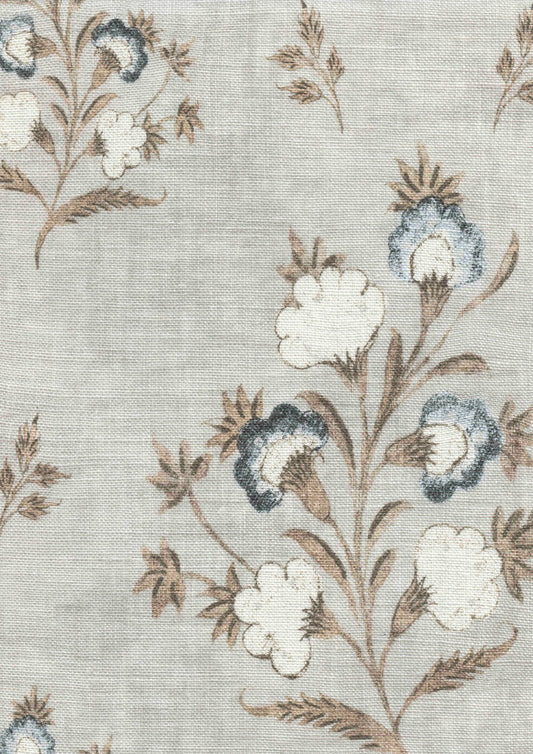 Lewis & Wood Hindi Rose Sandalwood Made to Measure Roman Blinds – fabric detail