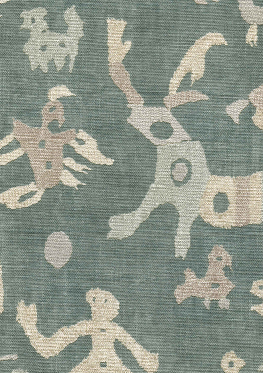 Lewis & Wood Iliad Atlantis Made to Measure Roman Blinds – fabric detail