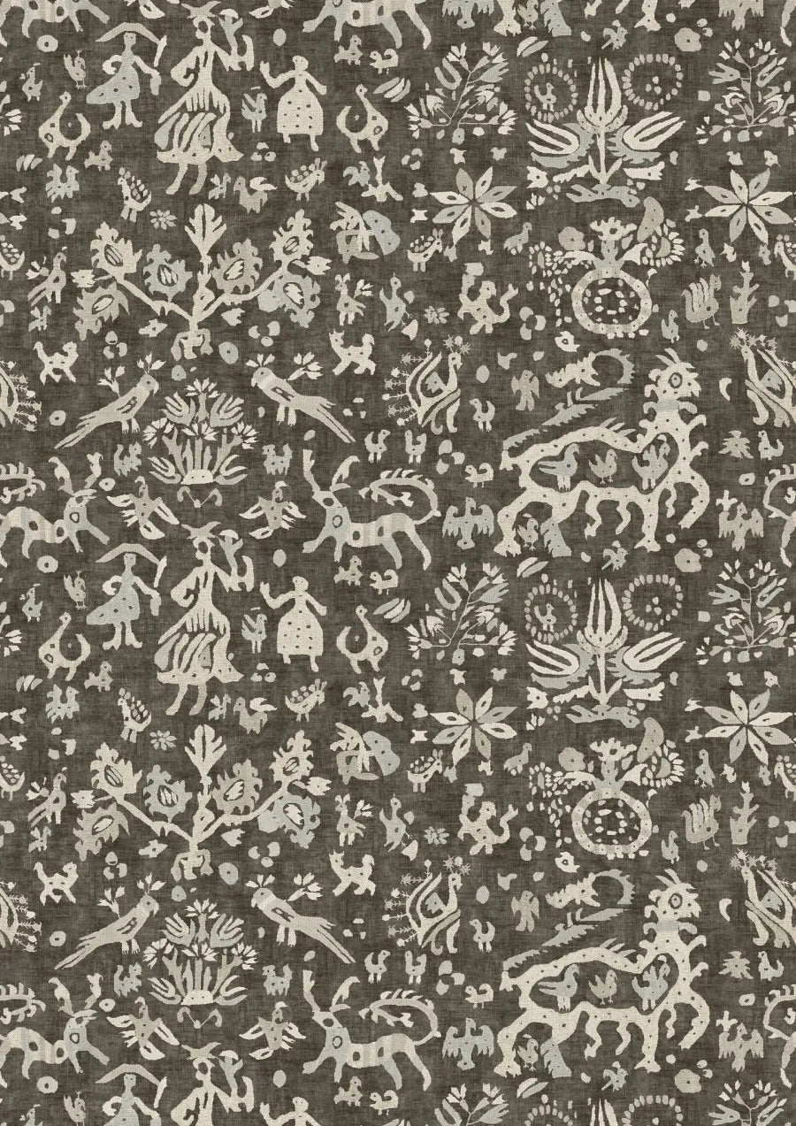Lewis & Wood Iliad Nero Made to Measure Curtains – full width