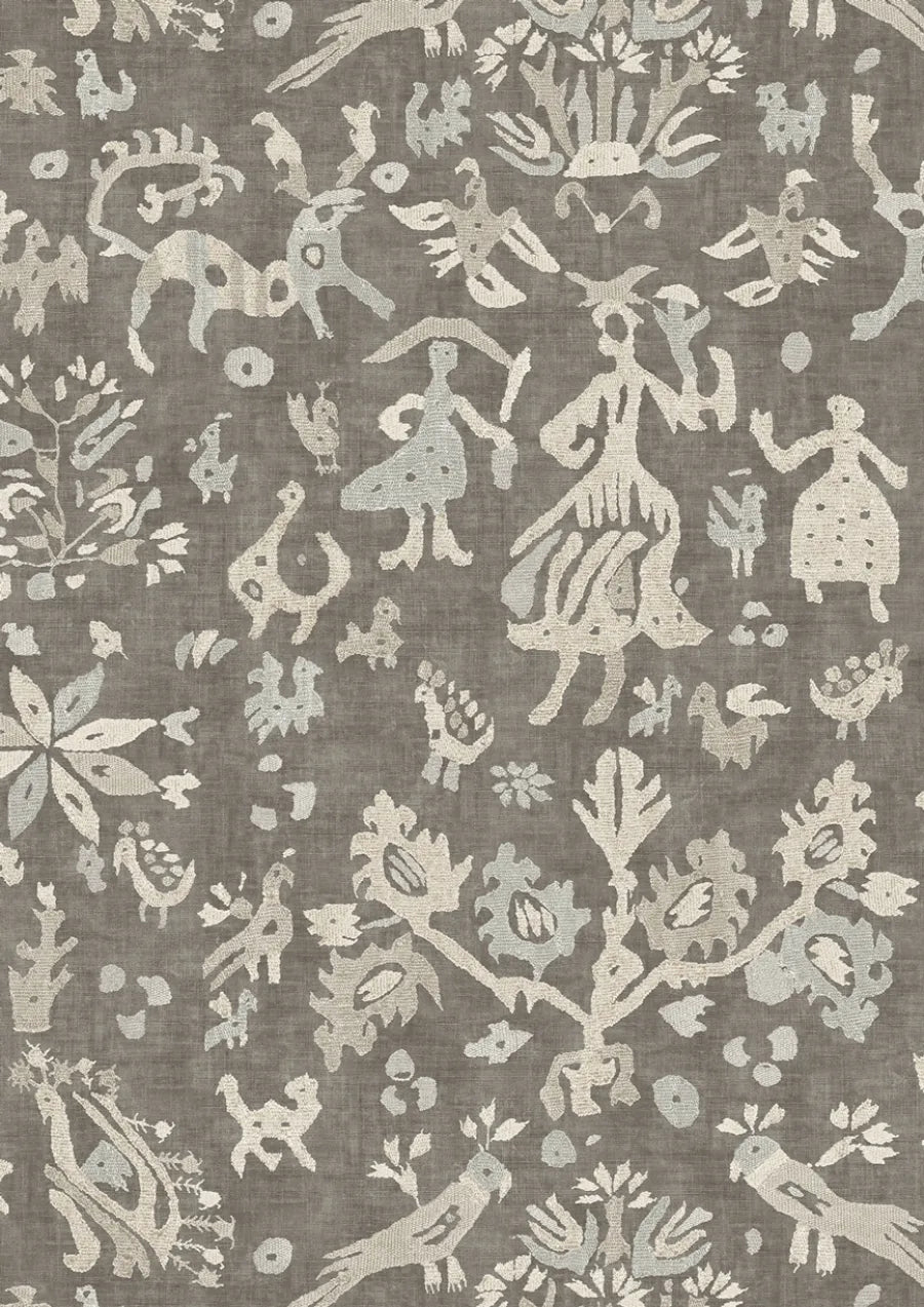 Lewis & Wood Iliad Pumice Made to Measure Curtains – close-up
