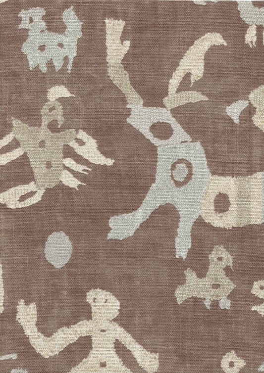 Lewis & Wood Iliad Terracotta Made to Measure Roman Blinds – fabric detail