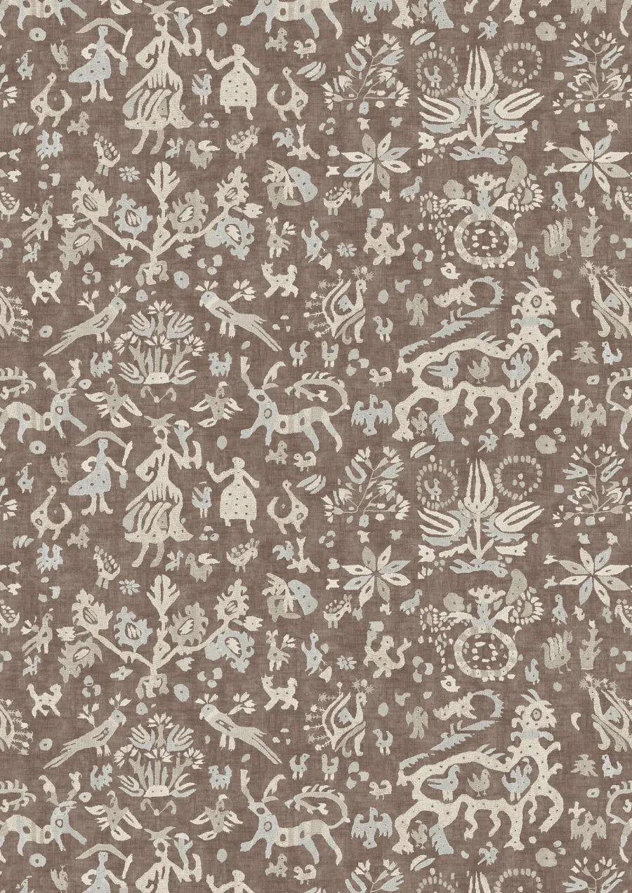 Lewis & Wood Iliad Terracotta Made to Measure Curtains – full width