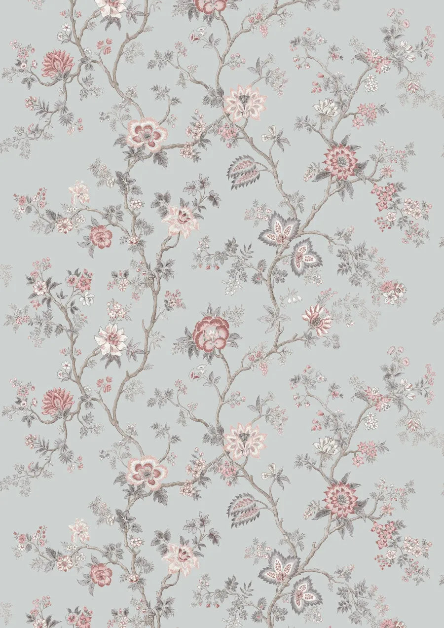 Lewis & Wood Indienne China Blue Made to Measure Curtains – full width