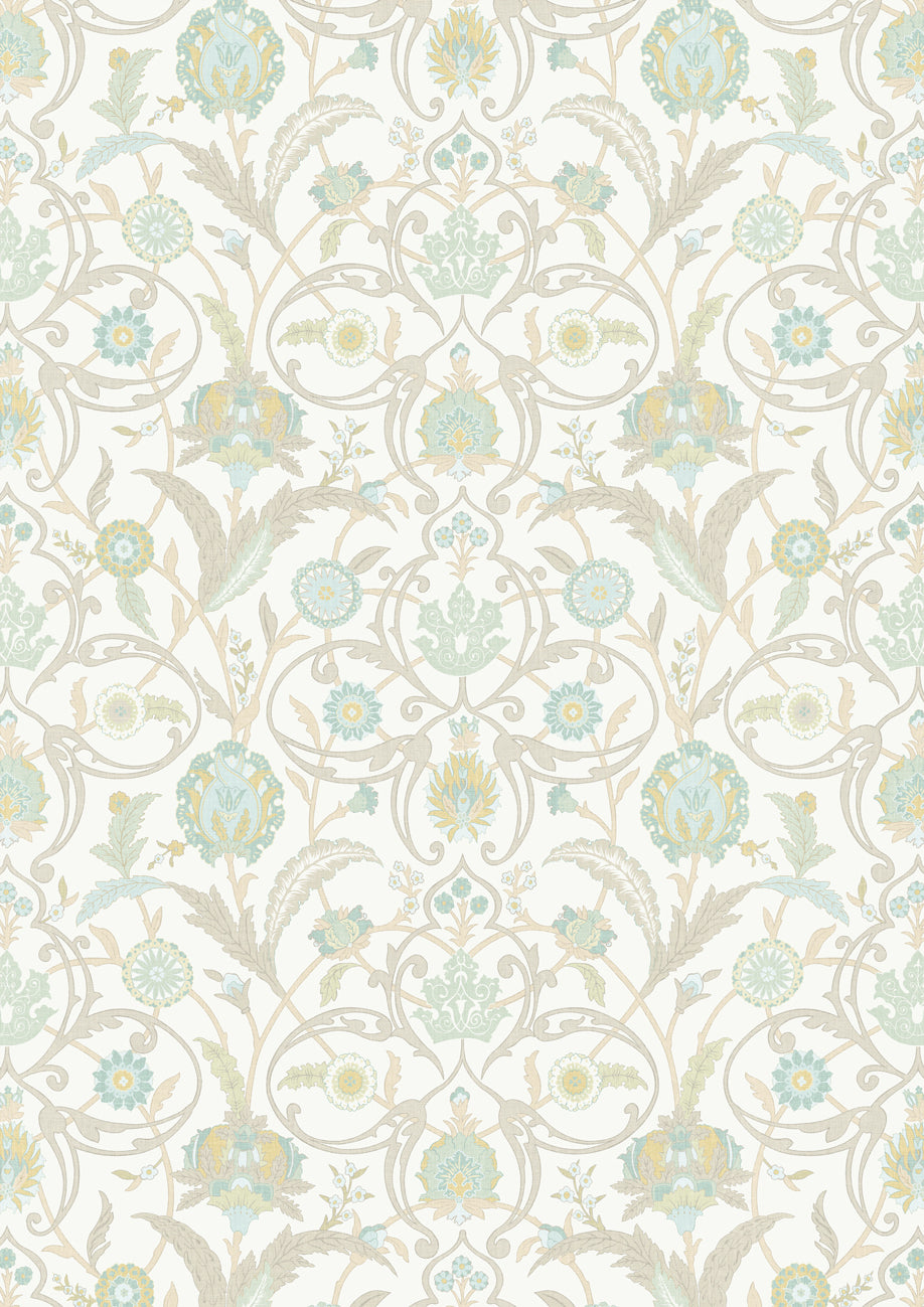 Lewis & Wood Ipek Damask Ceramic Made to Measure Curtains – full width