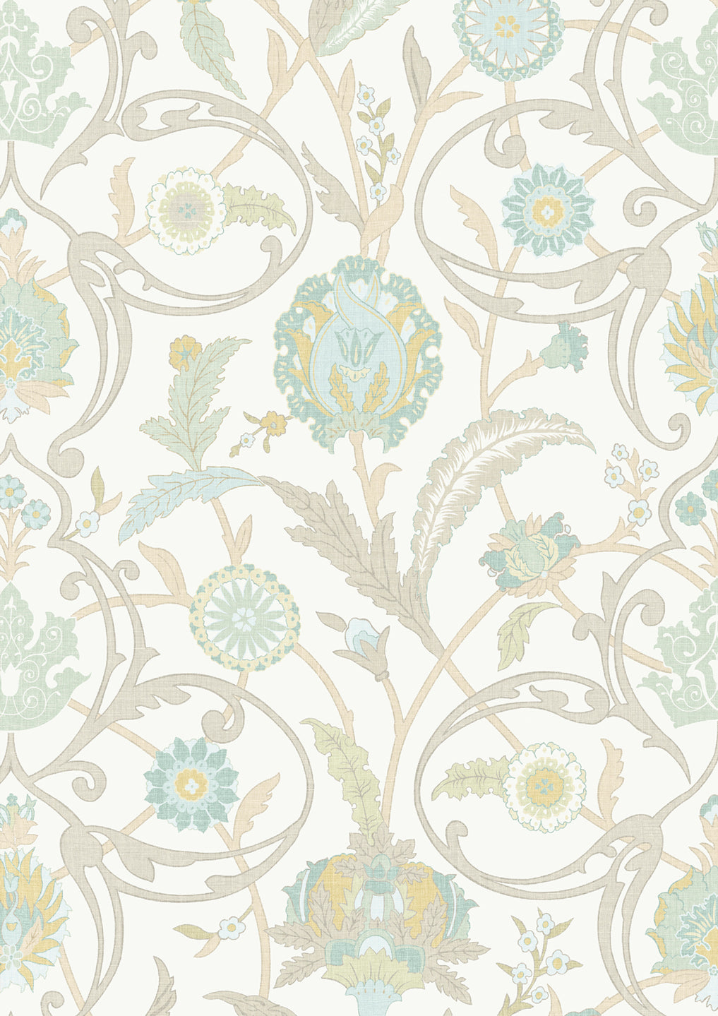 Lewis & Wood Ipek Damask Ceramic Made to Measure Curtains – close-up