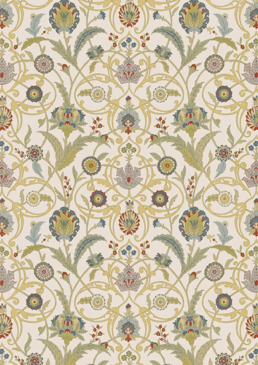 Lewis & Wood Ipek Damask Pugin Made to Measure Curtains – full width