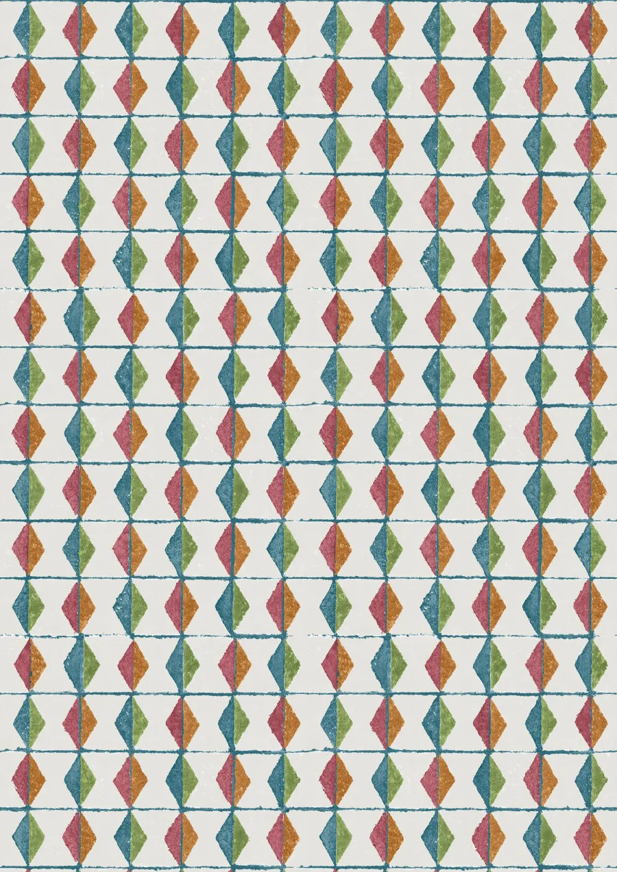 Lewis & Wood Jacko Tutti Frutti Made to Measure Roman Blinds – close-up