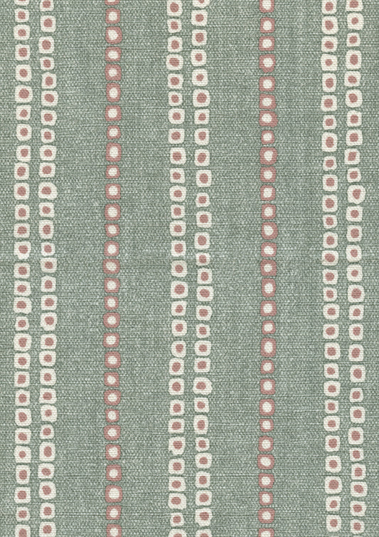 Lewis & Wood Jakarta Sage Rose Made to Measure Roman Blinds – fabric detail