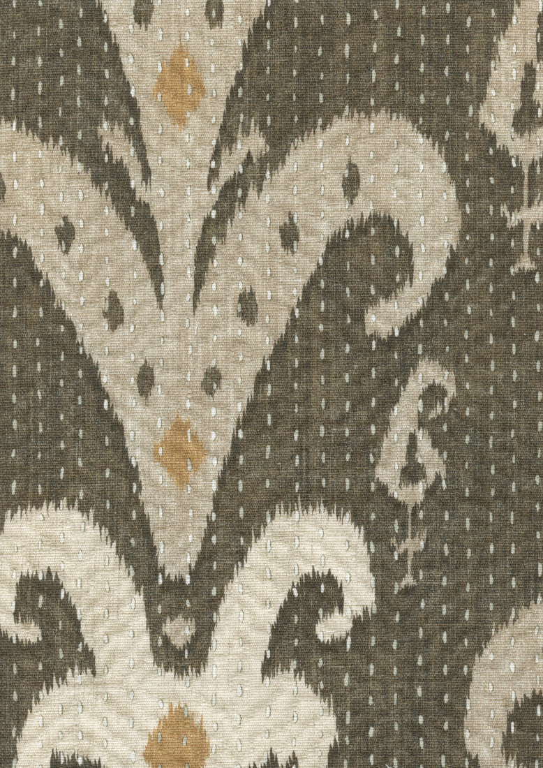 Lewis & Wood Kanthakat Dark Ginger Made to Measure Curtains – fabric detail