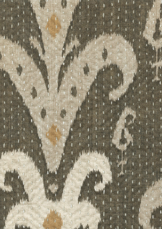 Lewis & Wood Kanthakat Dark Ginger Made to Measure Roman Blinds – fabric detail