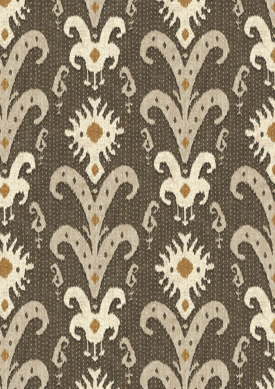 Lewis & Wood Kanthakat Dark Ginger Made to Measure Roman Blinds – close-up