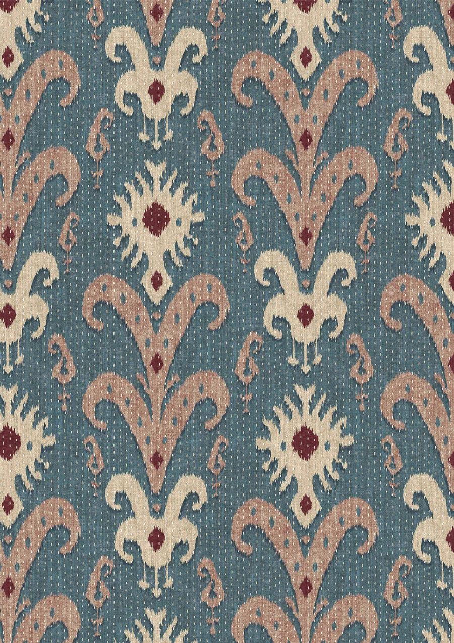 Lewis & Wood Kanthakat Marmara Garnet Made to Measure Curtains – close-up