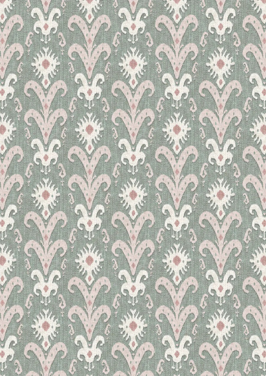 Lewis & Wood Kanthakat Sage Rose Made to Measure Curtains – full width