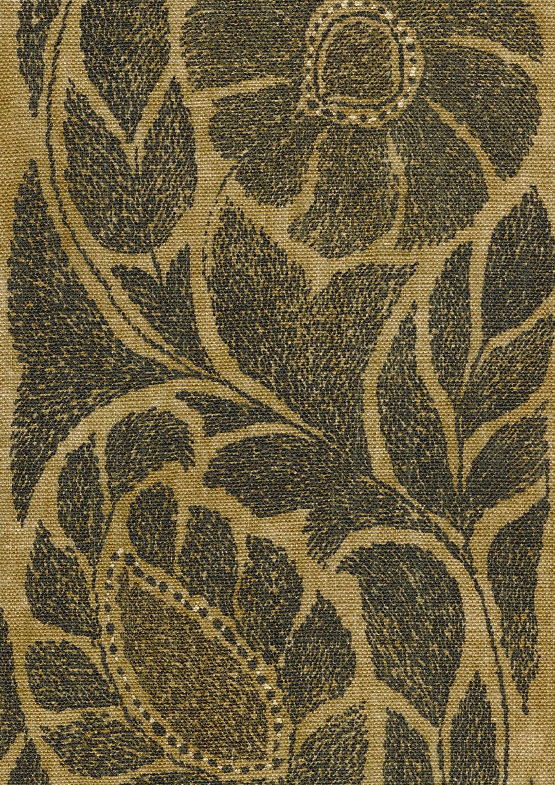 Lewis & Wood Kashmiri Black Sand Made to Measure Roman Blinds – fabric detail
