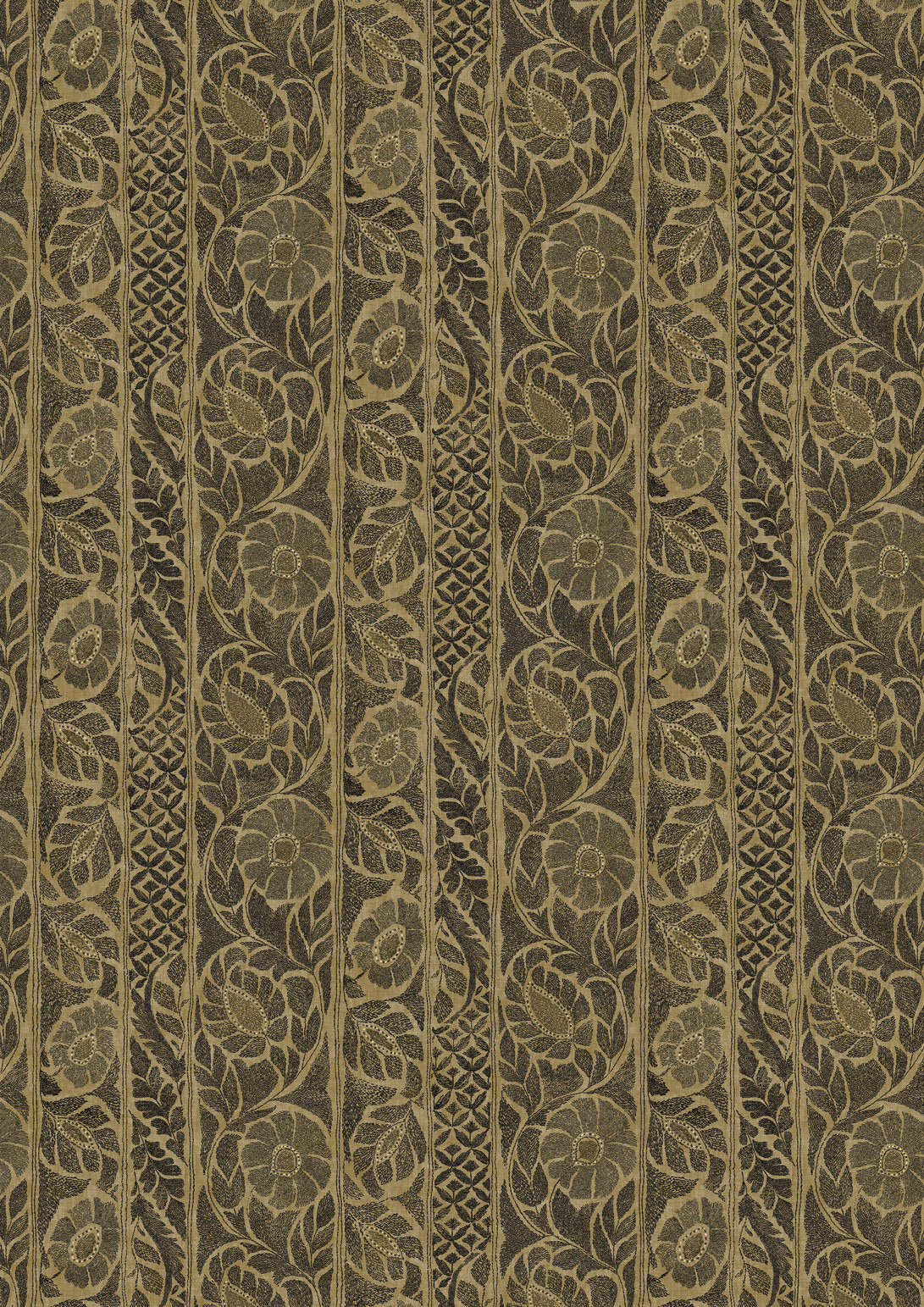 Lewis & Wood Kashmiri Black Sand Made to Measure Curtains – full width
