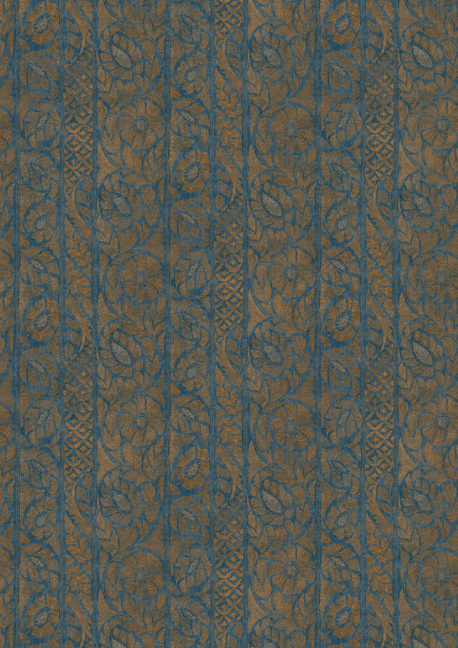Lewis & Wood Kashmiri Copper Blue Made to Measure Roman Blinds – full width