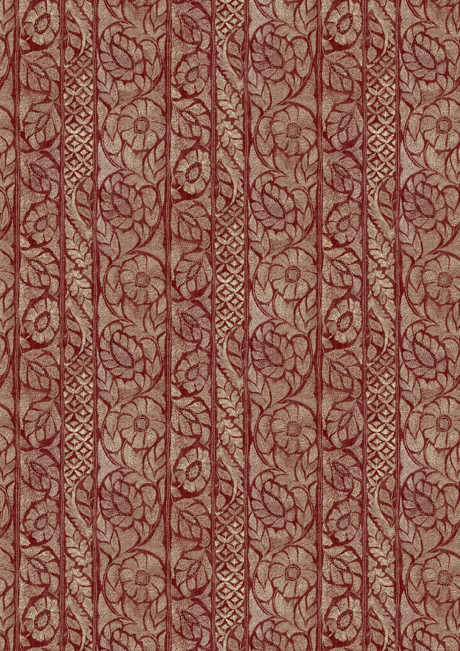 Lewis & Wood Kashmiri Garnet Gold Made to Measure Curtains – full width