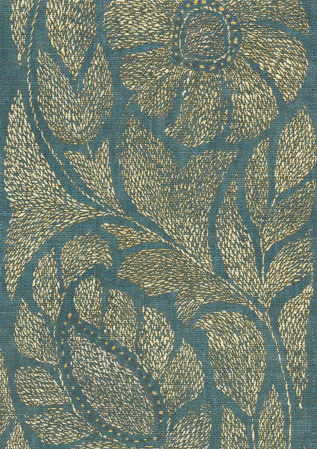 Lewis & Wood Kashmiri Marmara Gold Made to Measure Roman Blinds – fabric detail