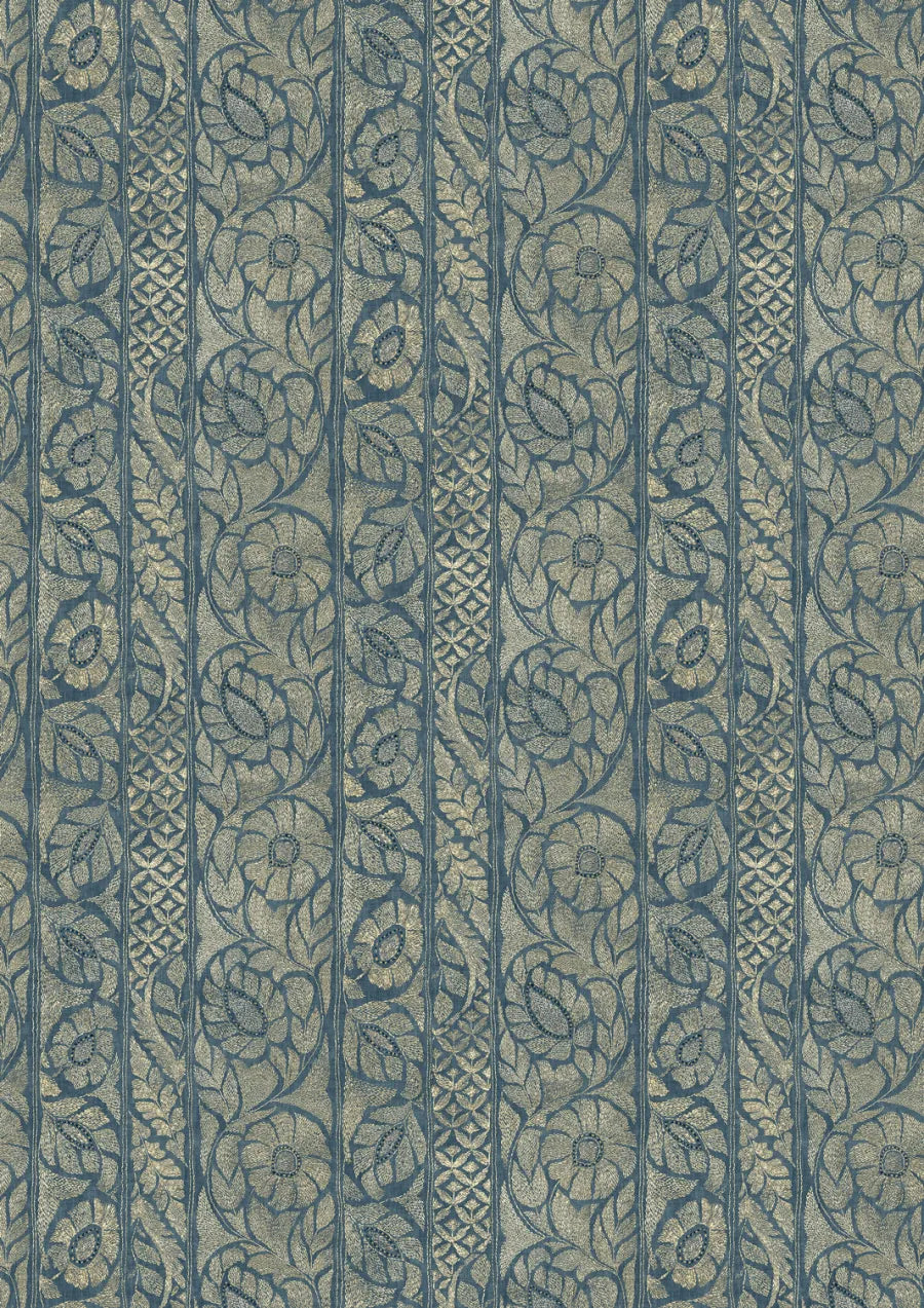 Lewis & Wood Kashmiri Marmara Gold Made to Measure Curtains – full width