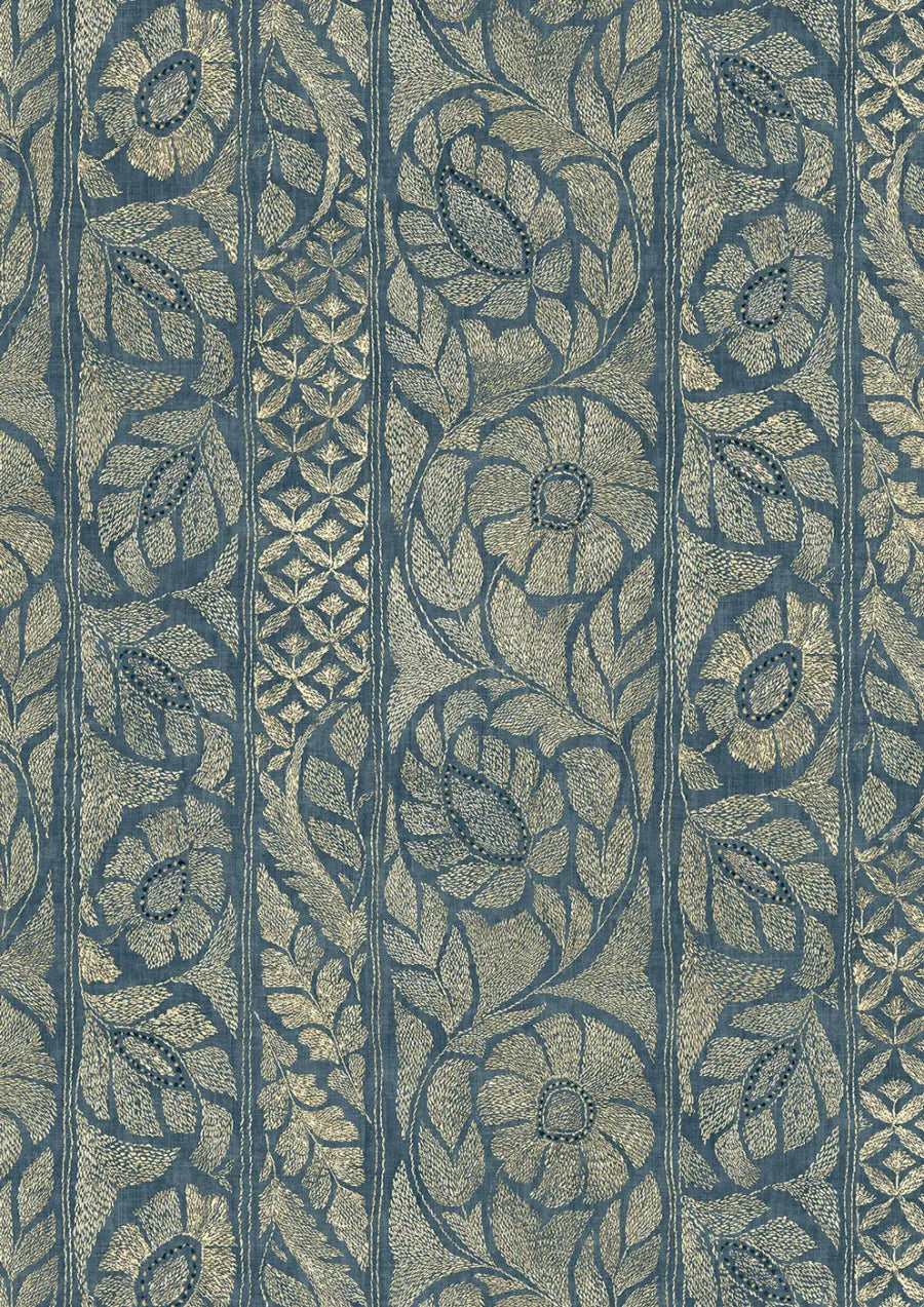 Lewis & Wood Kashmiri Marmara Gold Made to Measure Curtains – close-up