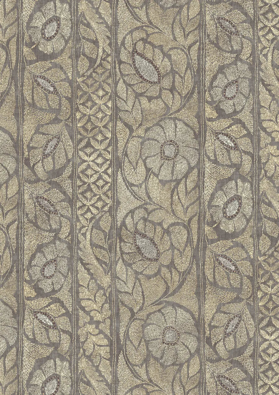 Lewis & Wood Kashmiri Pumice Gilt Made to Measure Roman Blinds – close-up
