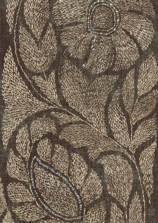 Lewis & Wood Kashmiri Turkish Coffee Made to Measure Roman Blinds – fabric detail
