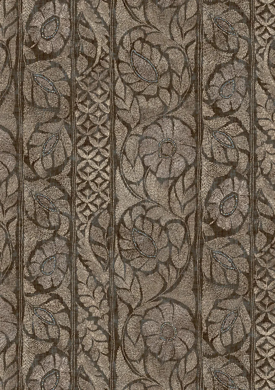 Lewis & Wood Kashmiri Turkish Coffee Made to Measure Roman Blinds – close-up