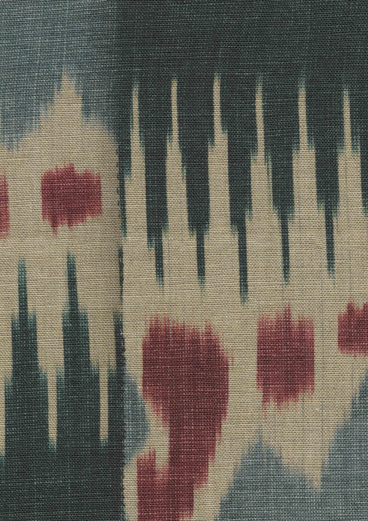 Lewis & Wood Kimono Cayenne Blue Made to Measure Roman Blinds – fabric detail