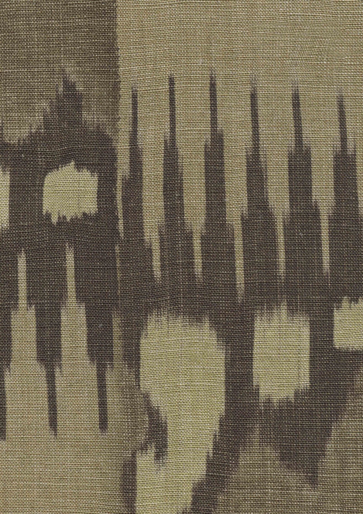 Lewis & Wood Kimono Chilli Mocha Made to Measure Curtains – fabric detail