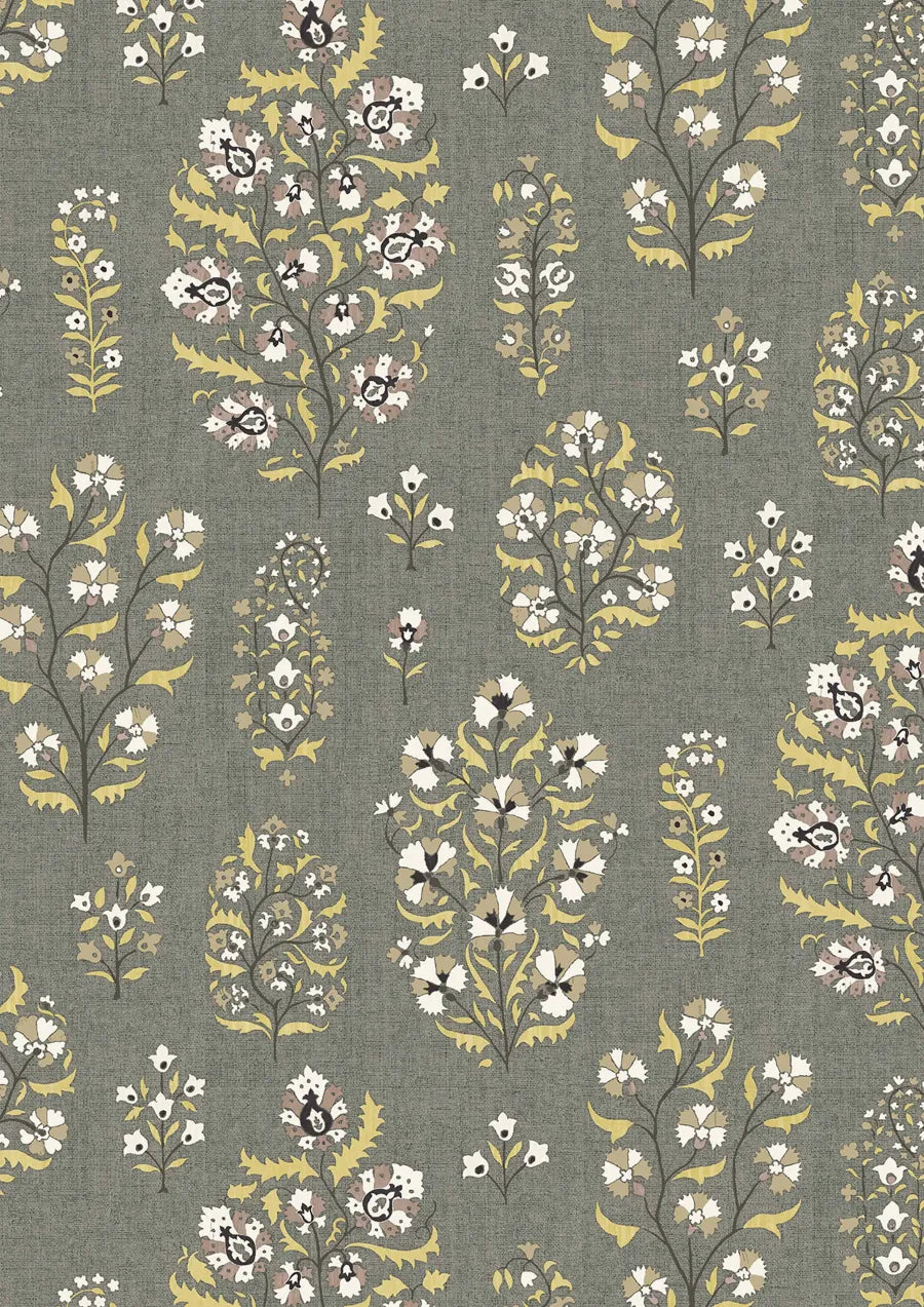 Lewis & Wood Lara Smoky Gold Made to Measure Roman Blinds – close-up