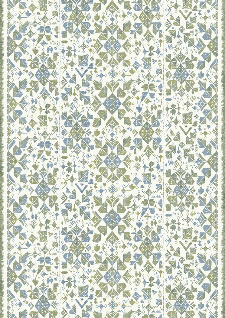 Lewis & Wood Metaxa Blue Myrtle Made to Measure Curtains – full width