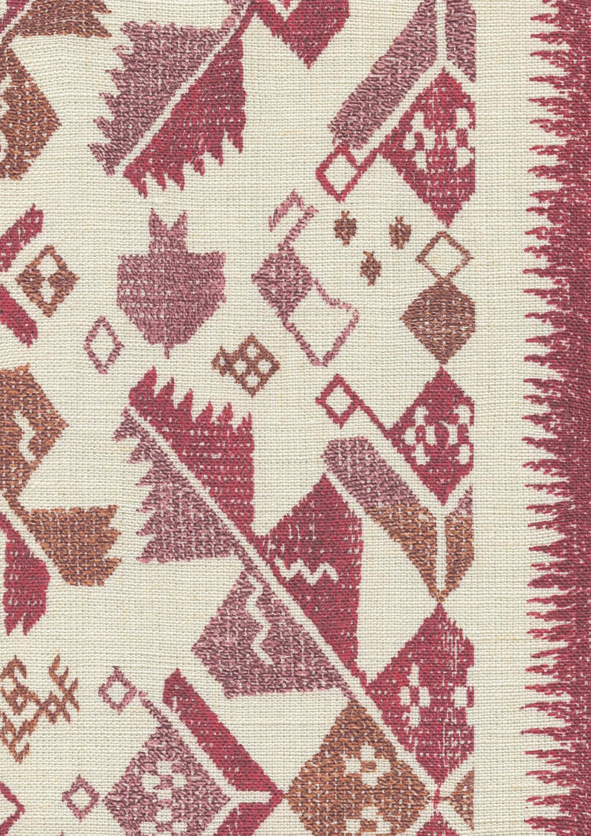 Lewis & Wood Metaxa Pomegranate Made to Measure Curtains – fabric detail