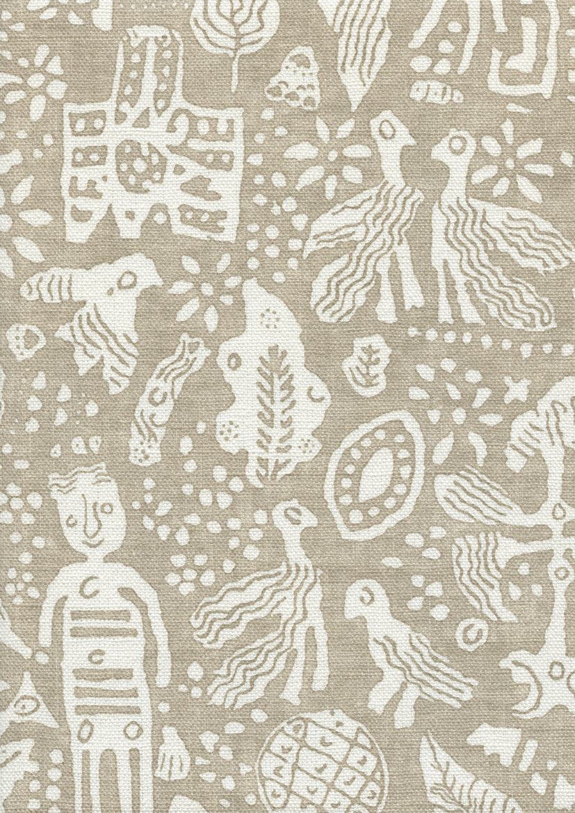 Lewis & Wood Minna Maze Raffia Made to Measure Roman Blinds – fabric detail