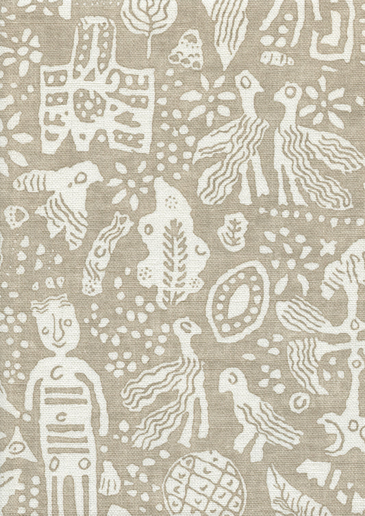 Lewis & Wood Minna Maze Raffia Made to Measure Roman Blinds – fabric detail