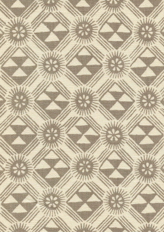 Lewis & Wood Monochrome Cocoa Made to Measure Roman Blinds – fabric detail