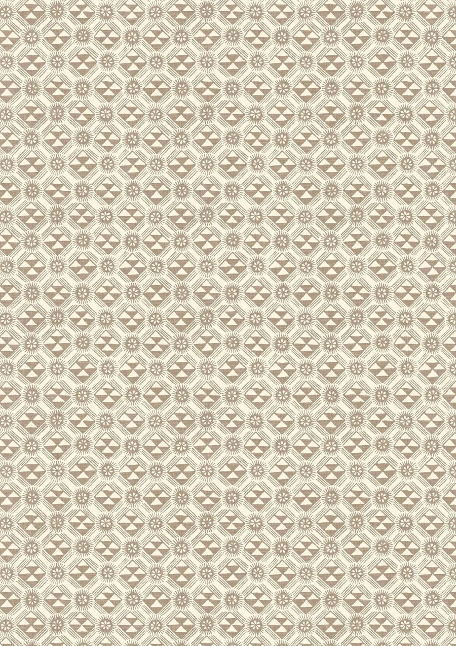 Lewis & Wood Monochrome Cocoa Made to Measure Roman Blinds – close-up