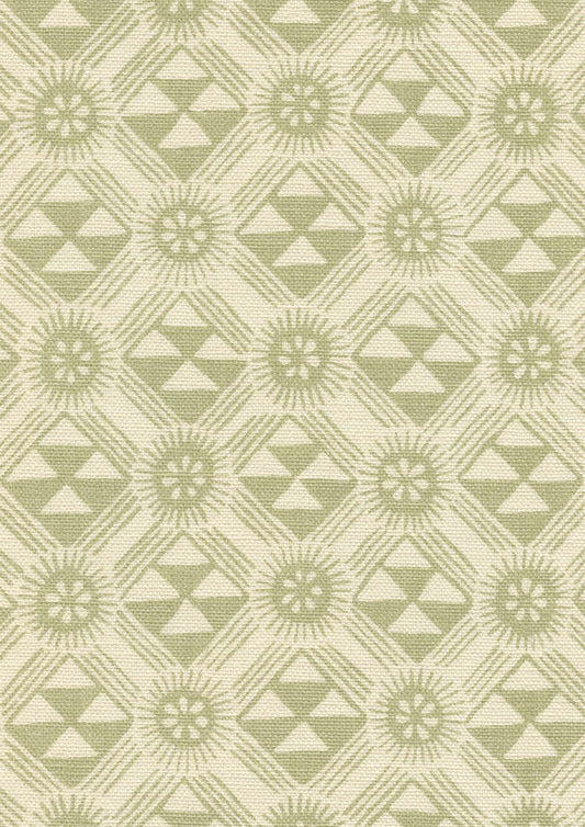 Lewis & Wood Monochrome Greengage Made to Measure Roman Blinds – fabric detail