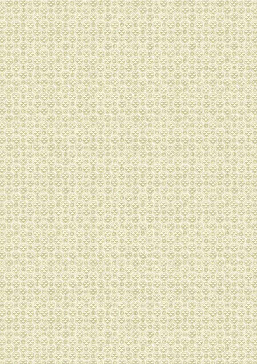 Lewis & Wood Monochrome Greengage Made to Measure Roman Blinds – full width