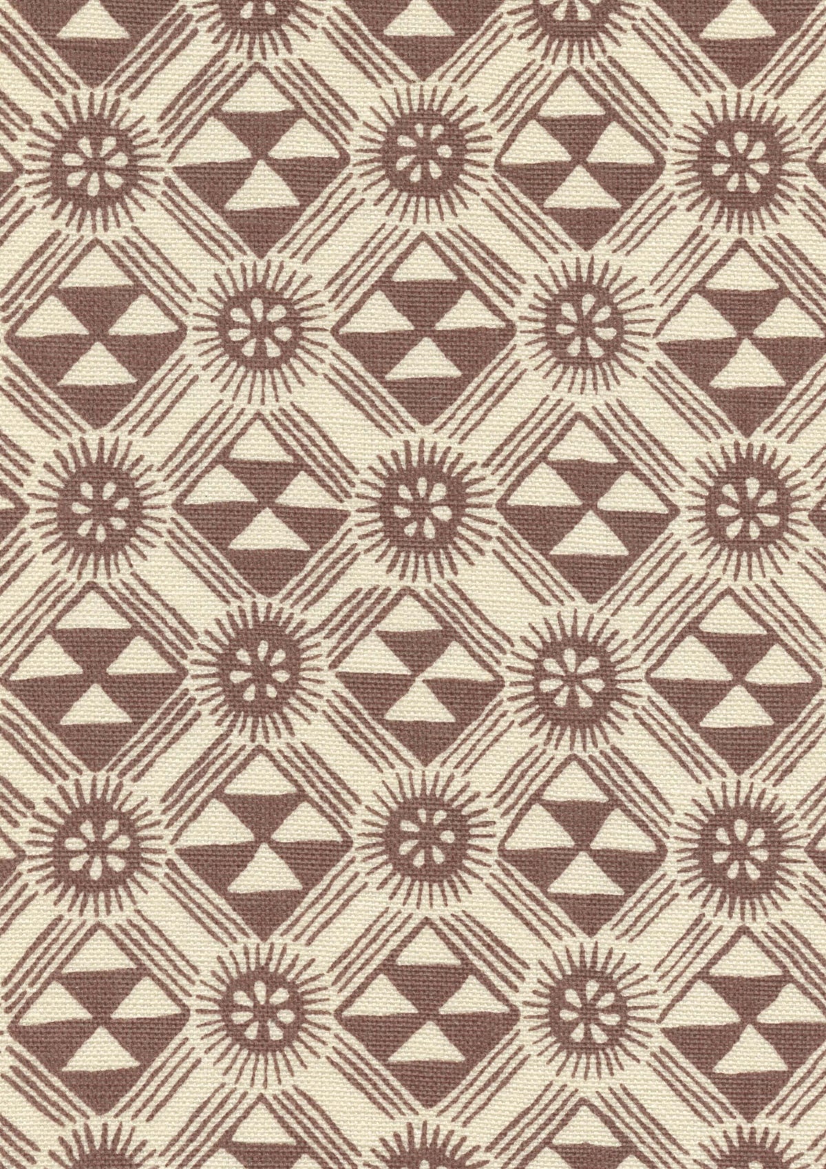 Lewis & Wood Monochrome Redwood Made to Measure Roman Blinds – fabric detail